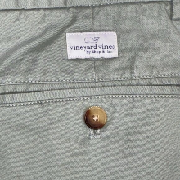 Vineyard Vines Breaker Shorts Mens 38 Green Pockets Logo Whale Preppy Travel - Picture 4 of 10